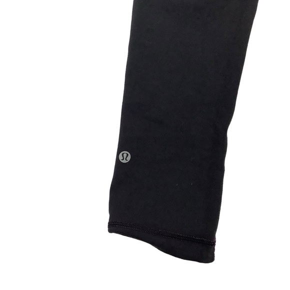 Lululemon Wunder Under Crop III Sz 6 (Reversible) Black / Ultra Violet - Picture 12 of 13